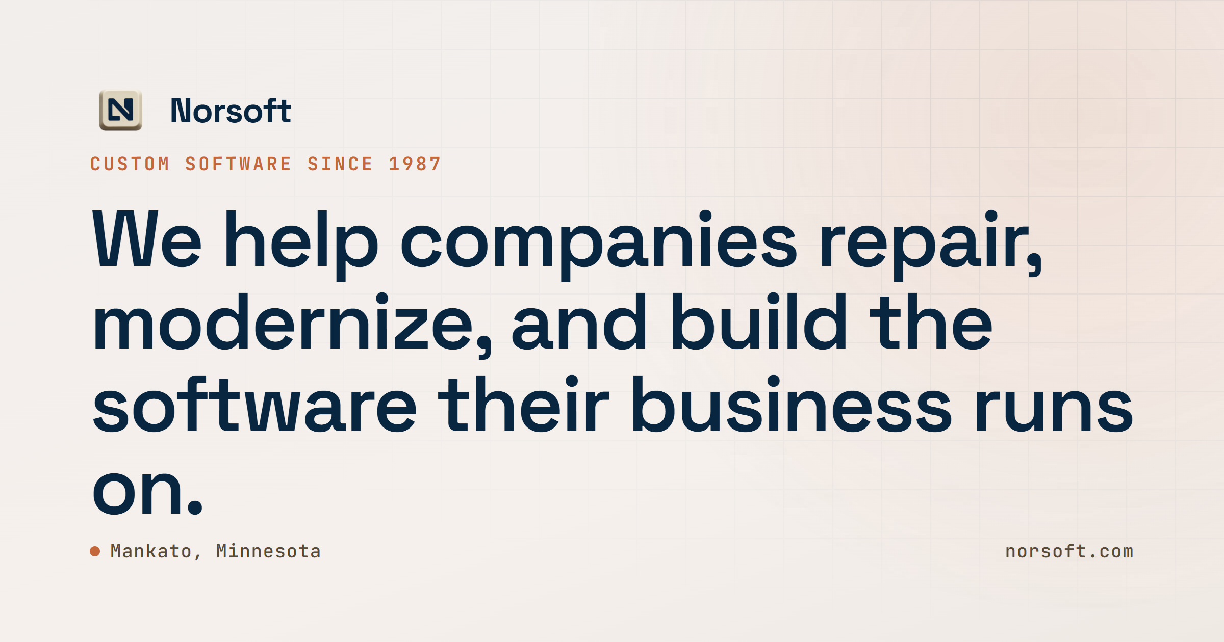 Norsoft | Custom Software Since 1987